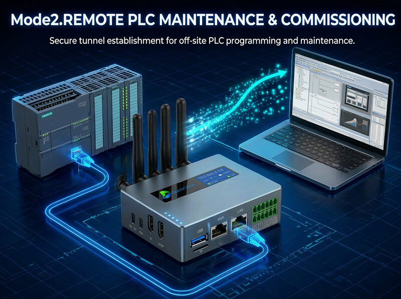 2. Remote PLC Maintenance - QuickDesk operating mode diagram
