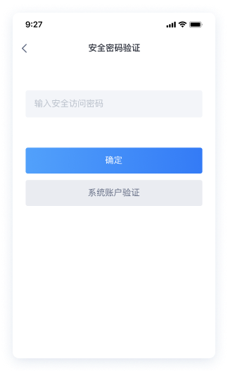 Connecting with a custom access password